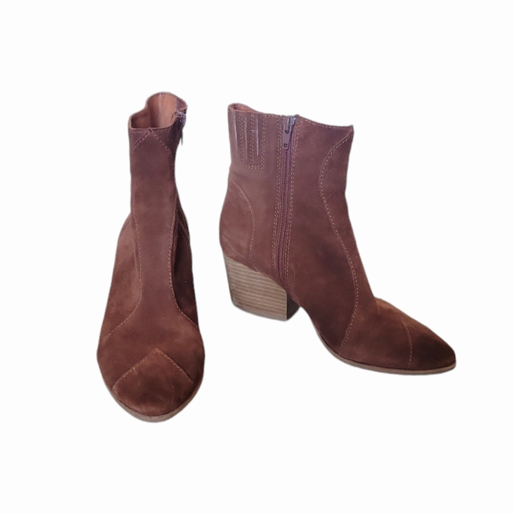 Jeffrey Campbell Suede Patchwork Booties